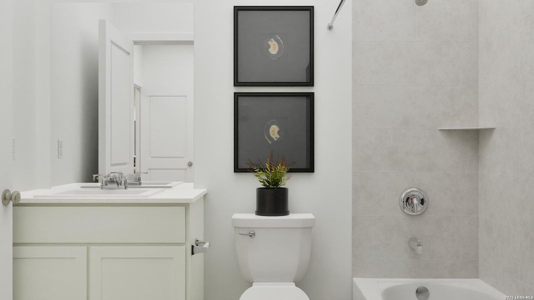 Furnished interior view inside a new home in Stone Garden, Elmendorf (Image 31). Furnished interior view inside a new home in Stone Garden, Elmendorf (Image 31).