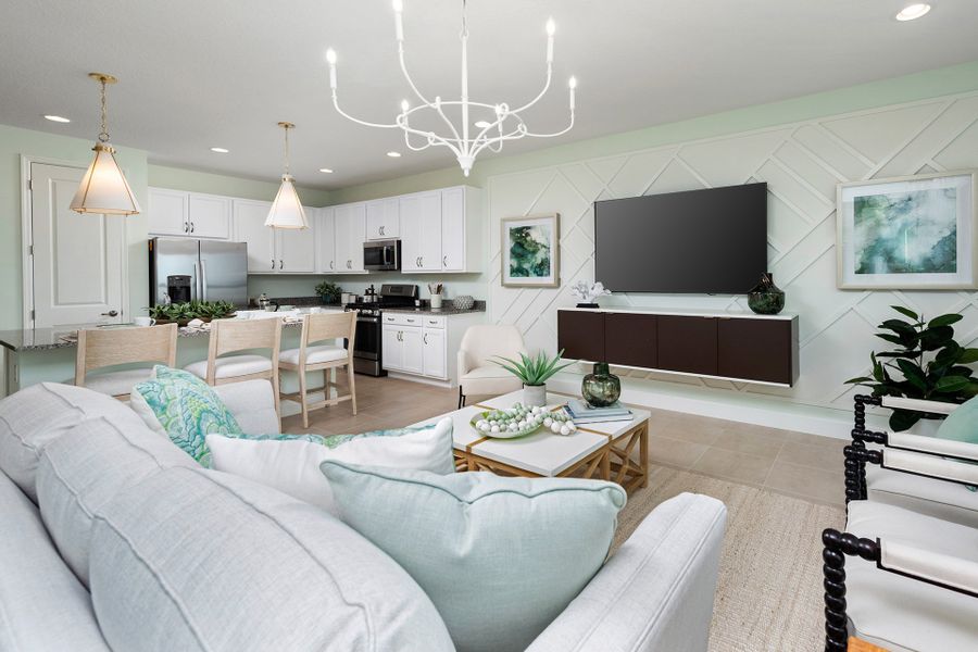 Representative furnished interior of a home built from the Sanderling by GL Homes in Valencia Parc at Riverland, Port St. Lucie (Image 14).