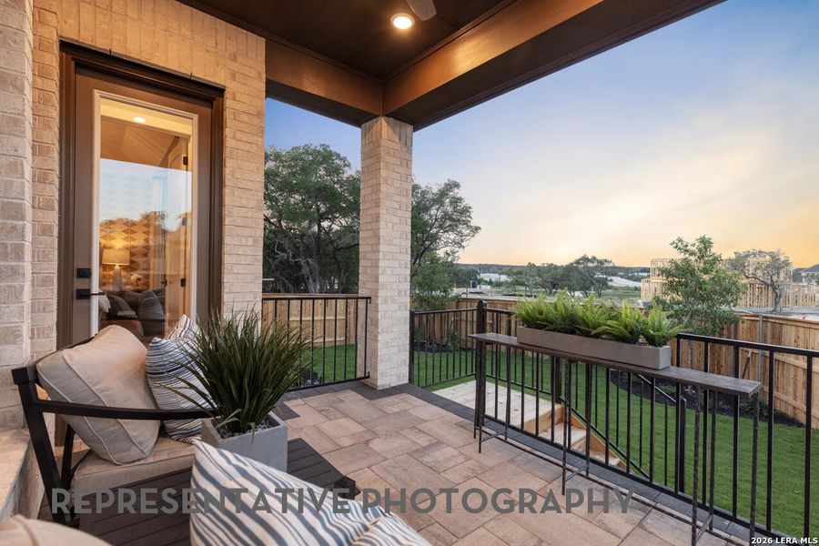 Exterior details and patio area of a home in Venado Crossing, Cibolo (Image 2). Exterior details and patio area of a home in Venado Crossing, Cibolo (Image 2).