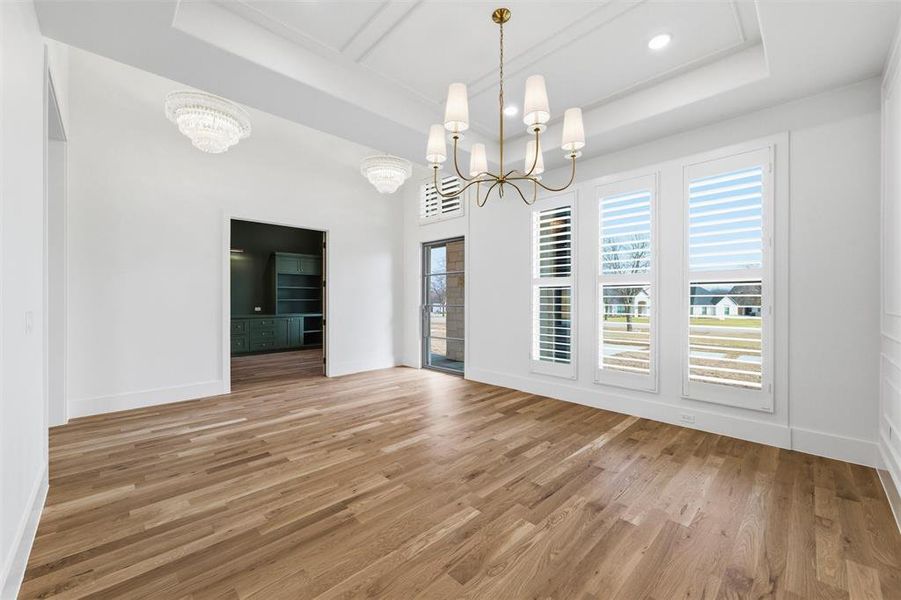 Formal Dining & entry view into office