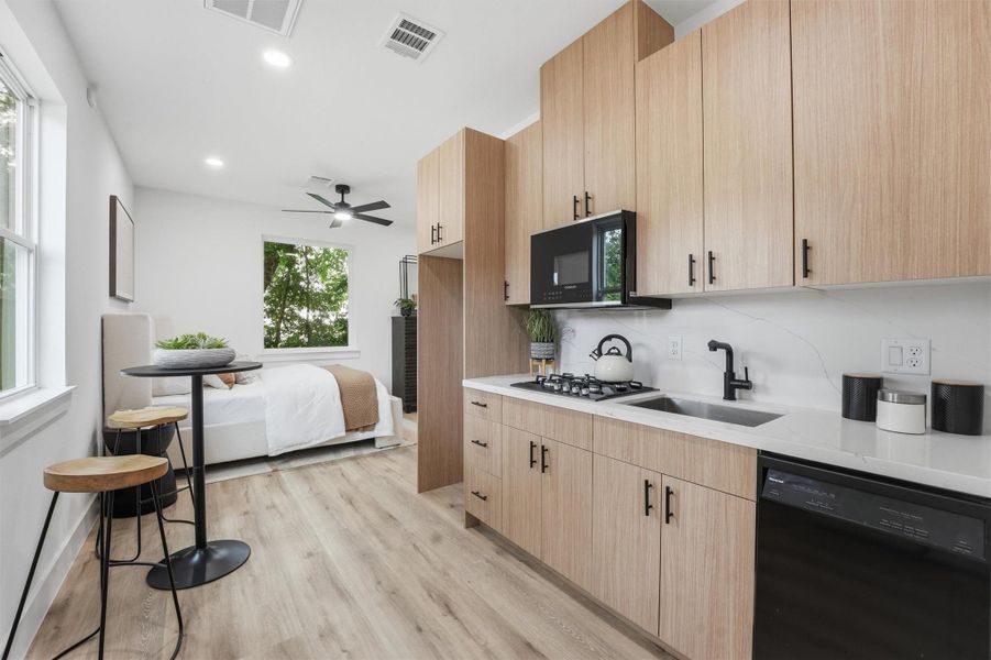 Downstairs studio apartment on first level!