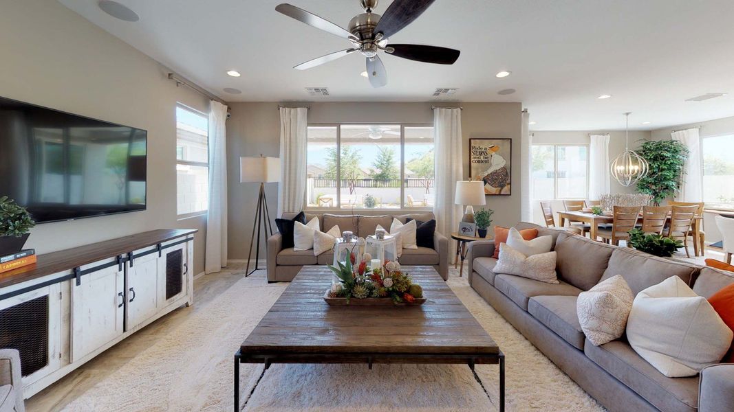 Furnished interior view inside a new home in Saguaro Hills at Vistancia, Peoria (Image 16). Furnished interior view inside a new home in Saguaro Hills at Vistancia, Peoria (Image 16).