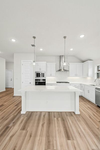 Furnished interior view inside a new home in University Heights, Round Rock (Image 9).