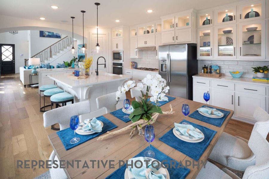 Furnished interior view inside a new home in Santa Rita Ranch, Liberty Hill (Image 7).