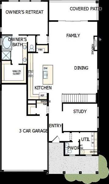 2D floor plan layout of this home in Wolf Ranch - Enclave Collection, Colorado Springs, CO (Image 3). 2D floor plan layout of this home in Wolf Ranch - Enclave Collection, Colorado Springs, CO (Image 3).