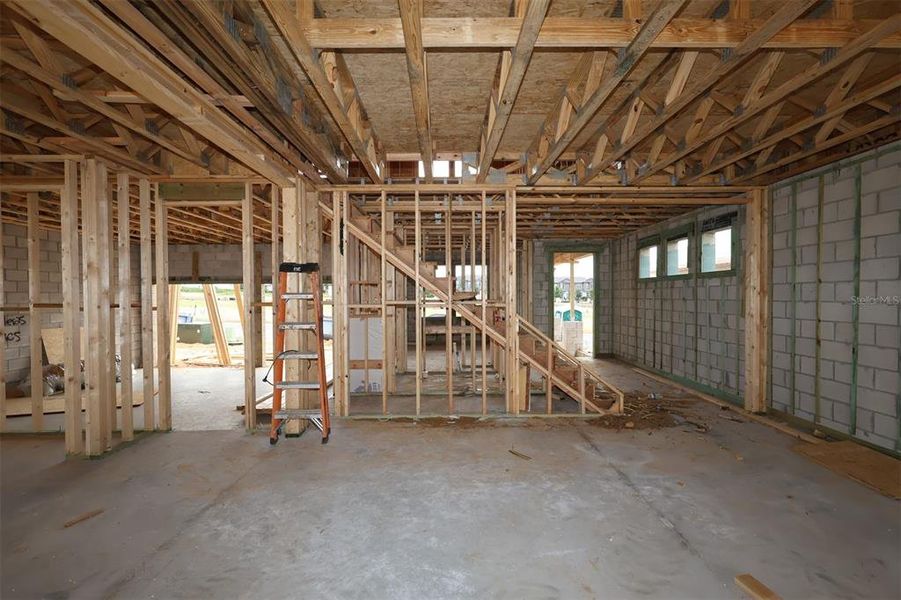 In-progress construction of a new home in Lake Star at Ovation, Winter Garden, FL (Image 10).