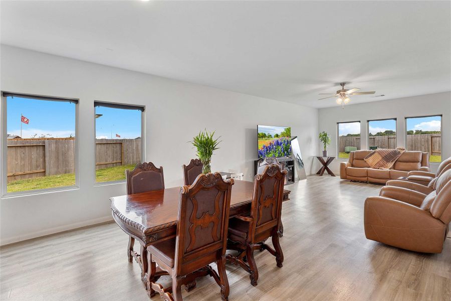 Furnished interior view inside a new home in Sweetgrass Village, Crosby (Image 12).