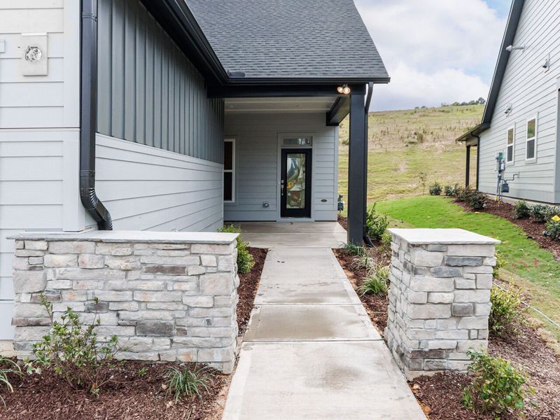 Exterior details and patio area of a home in Encore at Chatham Park – Villa Series, Pittsboro (Image 16).