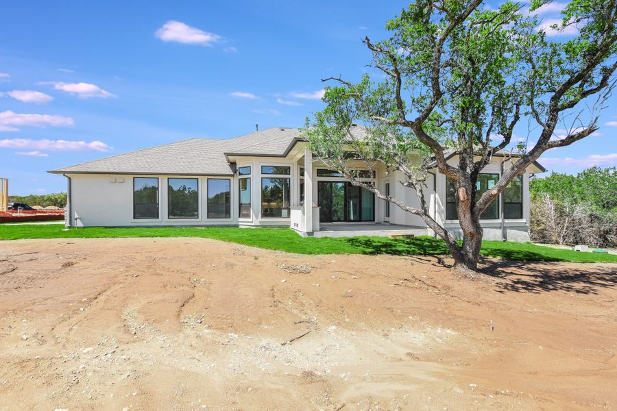 Representative exterior details of a home built from the San Simeon I by Giddens Homes in Clearwater Ranch, Liberty Hill (Image 139).