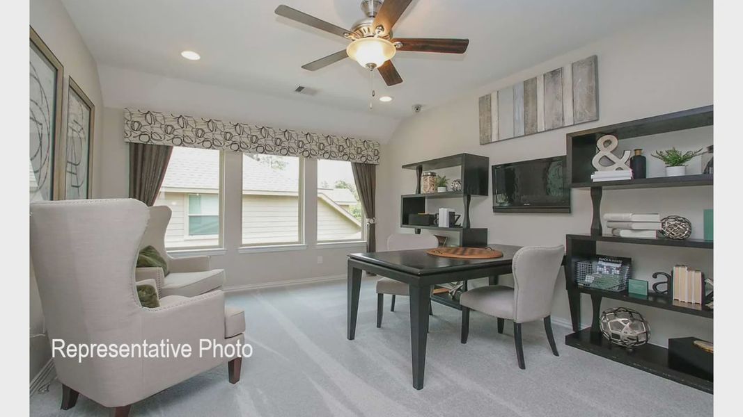 Furnished interior view inside a new home in Hulen Trails, Fort Worth (Image 16).