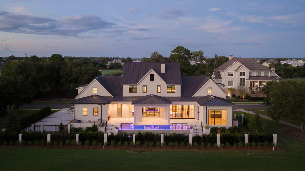 Front exterior of a new home in , Charleston, SC, highlighting curb appeal (Image 1). Front exterior of a new home in , Charleston, SC, highlighting curb appeal (Image 1).