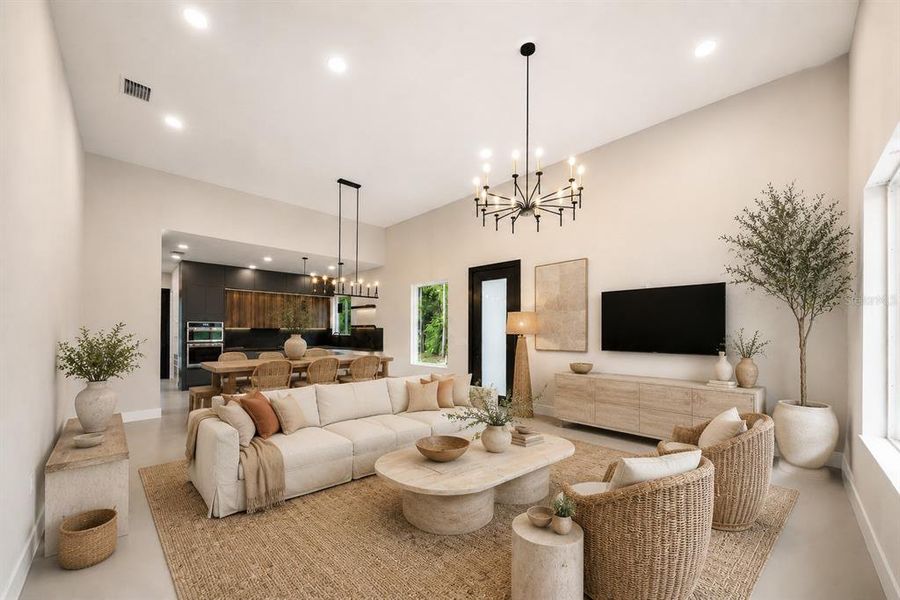 Furnished interior view inside a new home in , Ocala (Image 10).