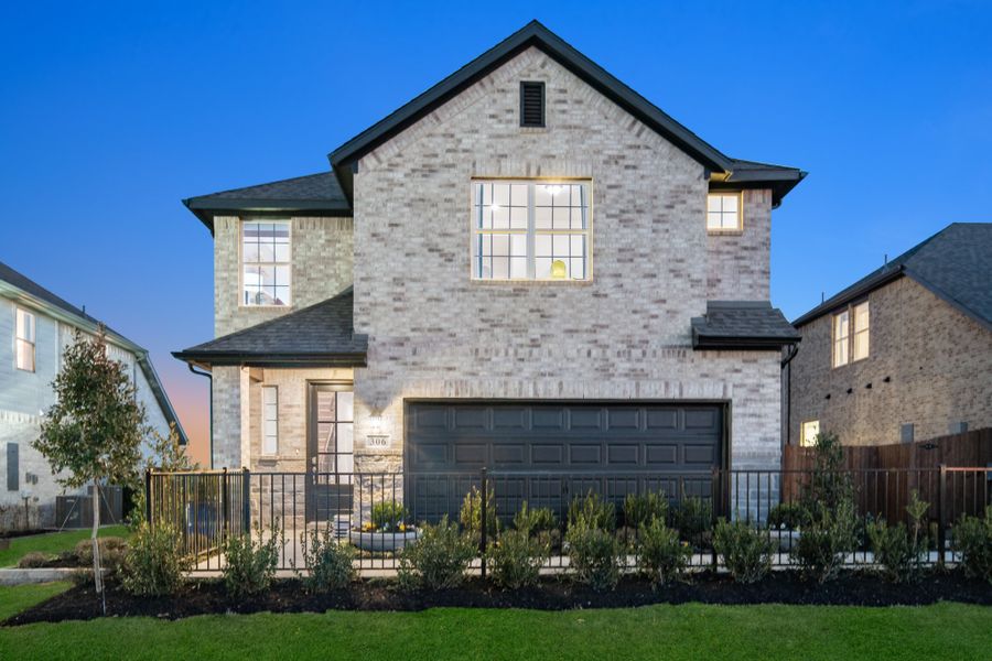 Representative exterior photo of a completed home built from the Kingston by UnionMain Homes in Elevon, Lavon, TX (Image 29).