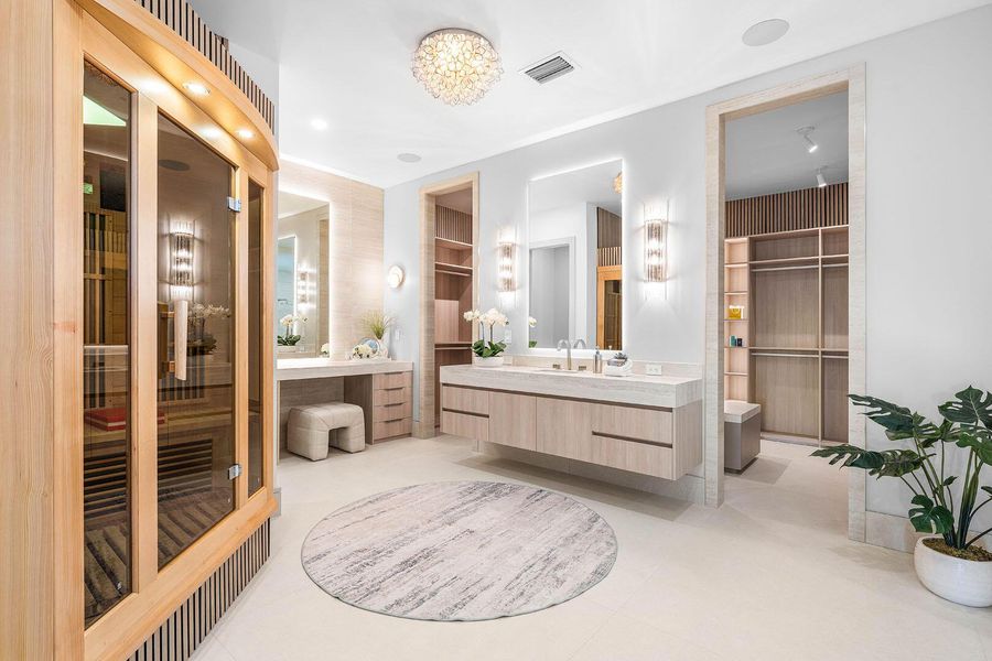 Furnished interior view inside a new home in , Boca Raton (Image 16).