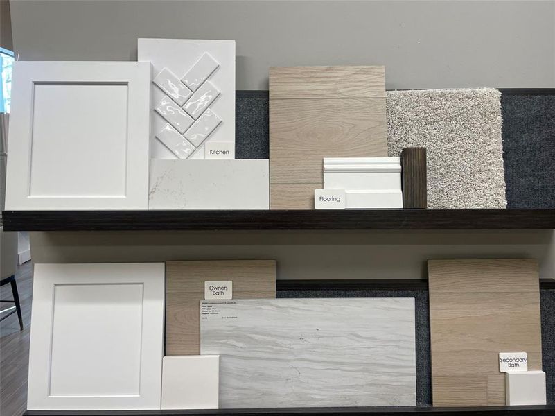 Sample of building materials used in homes in Creekview Meadows, Pilot Point (Image 2). Sample of building materials used in homes in Creekview Meadows, Pilot Point (Image 2).