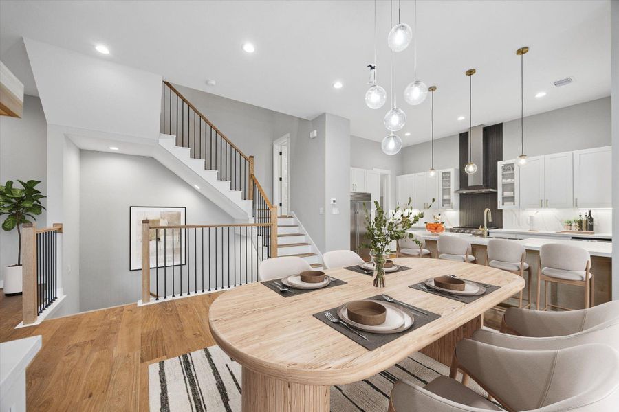 Furnished interior view inside a new home in , Houston (Image 8).