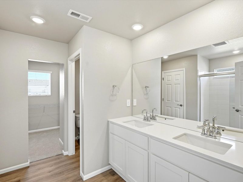 Furnished interior view inside a new home in Paint Brush Hills, Peyton (Image 5).