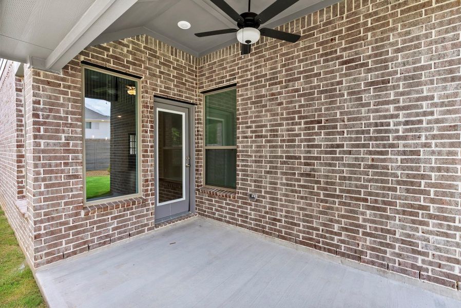 Exterior details and patio area of a home in Two Step Farm, Montgomery (Image 25). Exterior details and patio area of a home in Two Step Farm, Montgomery (Image 25).