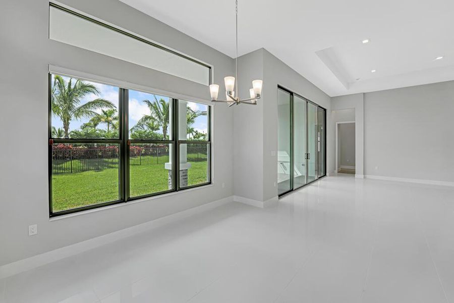 Furnished interior view inside a new home in Apex at Avenir, Palm Beach Gardens (Image 16). Furnished interior view inside a new home in Apex at Avenir, Palm Beach Gardens (Image 16).