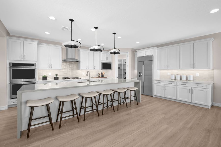 Representative furnished interior of a home built from the Overland by Taylor Morrison in Combs Ranch Journey Collection, San Tan Valley (Image 7).