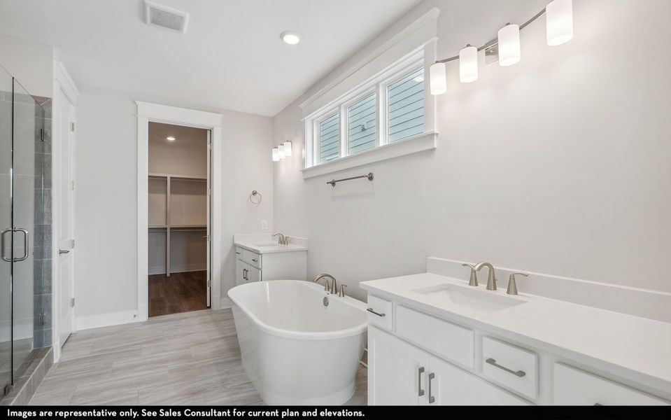 Furnished interior view inside a new home in Aden Woods, Nashville (Image 11).