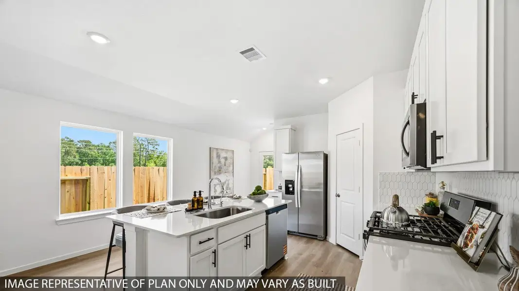Furnished interior view inside a new home in , Crosby (Image 11).