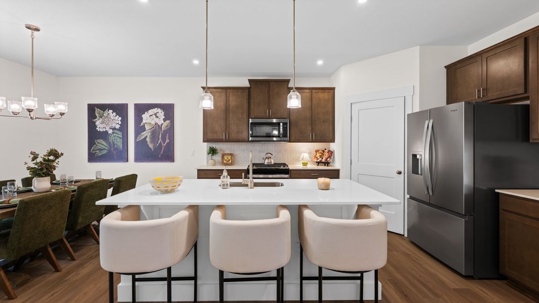 Furnished interior view inside a new home in Lone Oaks Farm, Cleveland (Image 9).
