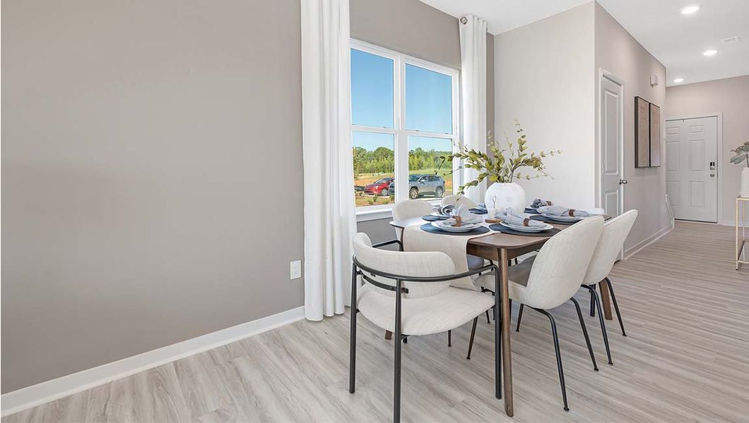 Furnished interior view inside a new home in The Townes at Troutman, Troutman (Image 6).