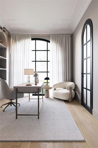 Furnished interior view inside a new home in , Dallas (Image 21).