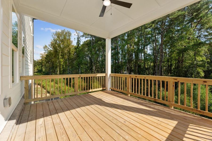 Exterior details and patio area of a home in Hillshire, Cumming (Image 3).