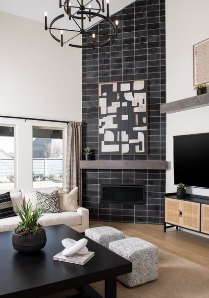 Representative furnished interior of a home built from the Ethan by Tri Pointe Homes in Union Park, Little Elm (Image 9).