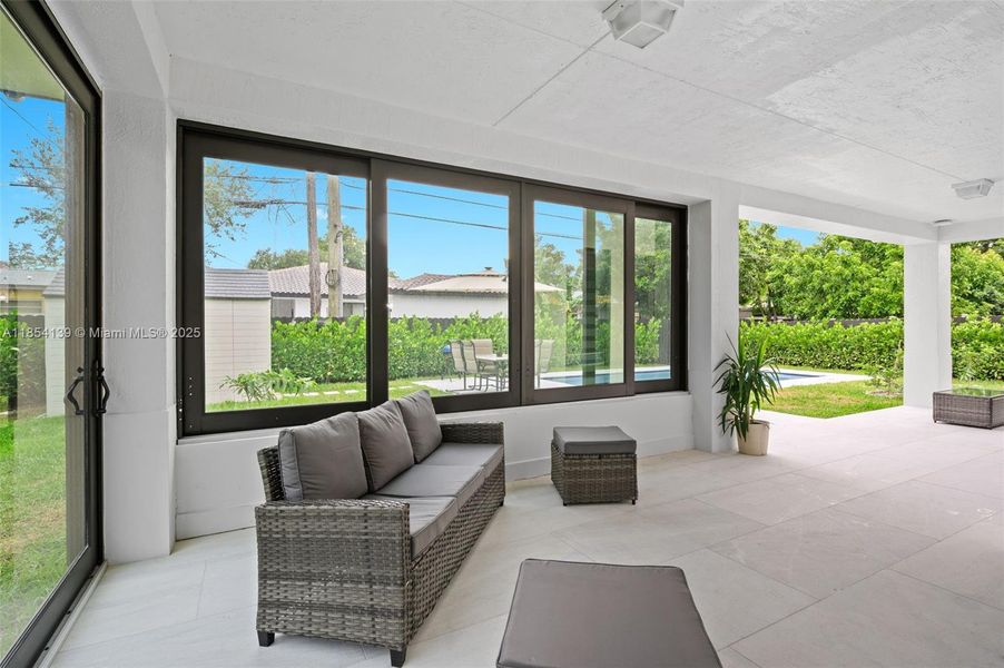 Furnished interior view inside a new home in , Miami Springs (Image 7).