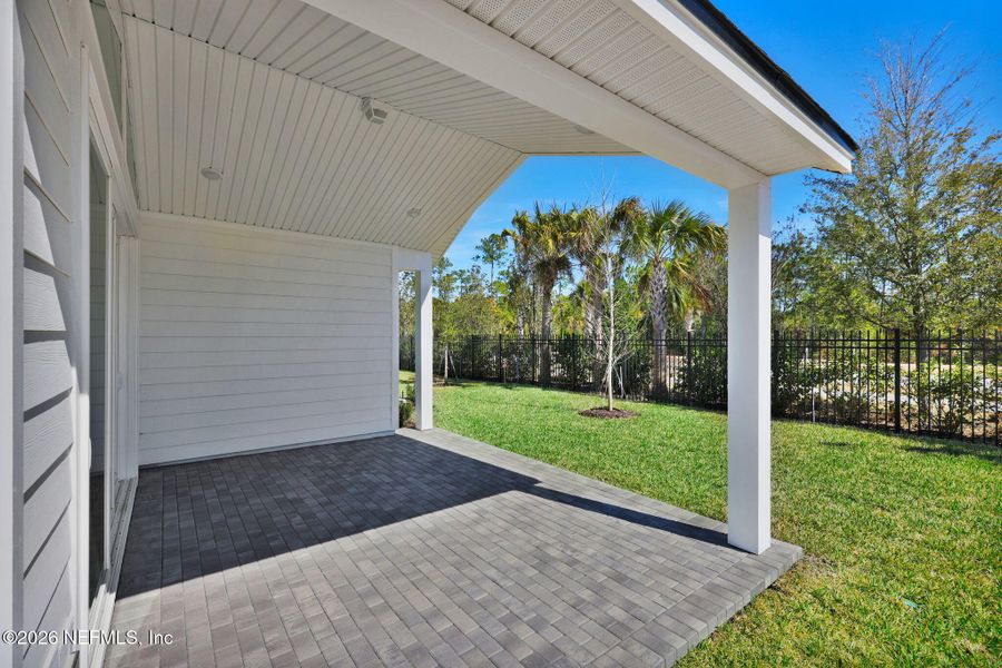 Exterior details and patio area of a home in Seabrook Village at Seabrook, Ponte Vedra (Image 25).