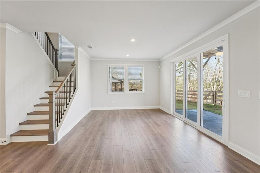 Spacious, unfurnished interior of a new home in Tiberon Woods, Cumming (Image 26). Spacious, unfurnished interior of a new home in Tiberon Woods, Cumming (Image 26).