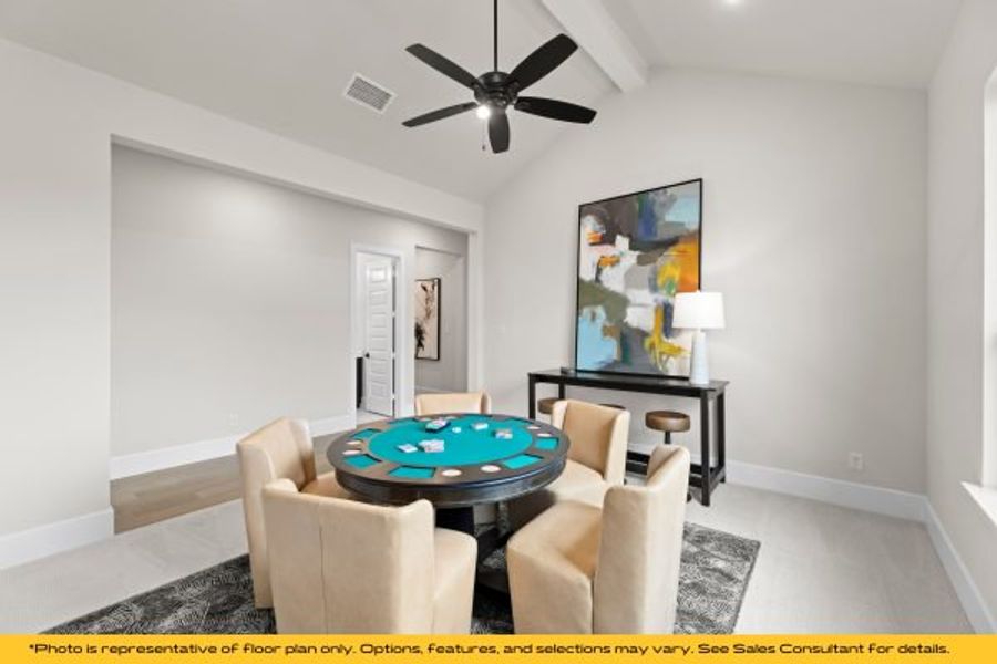Representative furnished interior of a home built from the Belize by Stonefield Homes in Heath Golf and Yacht Club, Rockwall (Image 51).
