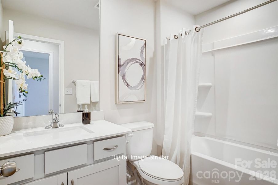Furnished interior view inside a new home in Bailey Run, Charlotte (Image 8).