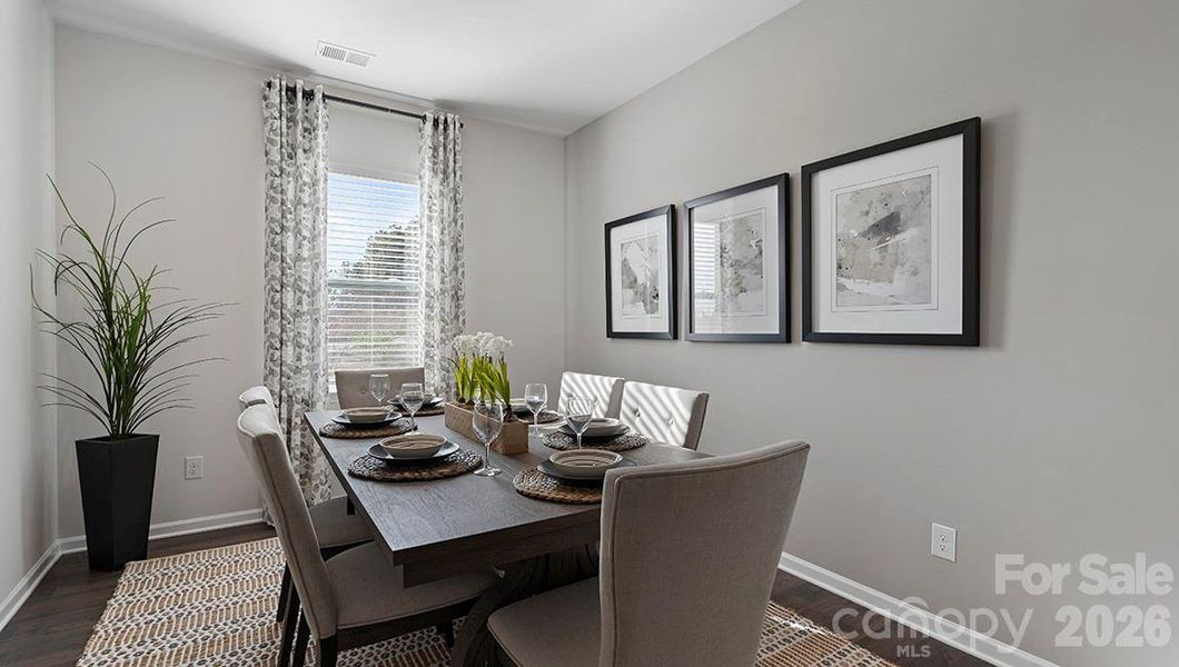Furnished interior view inside a new home in Reedy Creek Preserve, Charlotte (Image 5).