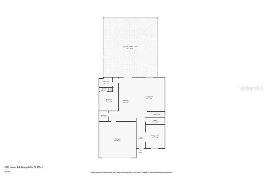 2D floor plan layout of this home in , Zephyrhills, FL (Image 6). 2D floor plan layout of this home in , Zephyrhills, FL (Image 6).