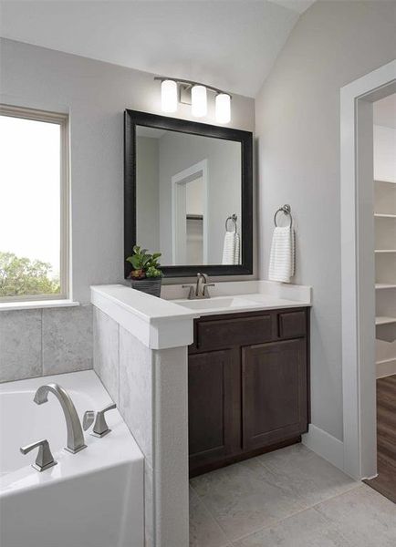 Furnished interior view inside a new home in Discovery Collection at View at the Reserve, Mansfield (Image 23). Furnished interior view inside a new home in Discovery Collection at View at the Reserve, Mansfield (Image 23).