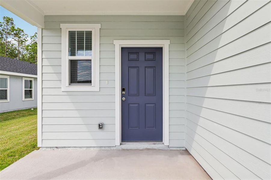 Exterior details and patio area of a home in Flagler Village - Classic Series, Palm Coast (Image 4). Exterior details and patio area of a home in Flagler Village - Classic Series, Palm Coast (Image 4).
