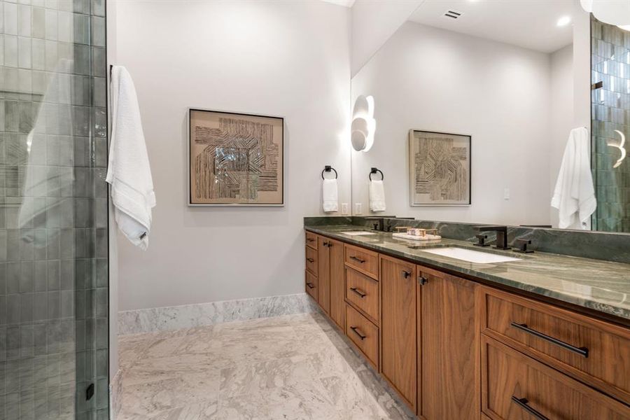 Furnished interior view inside a new home in , Dallas (Image 11).