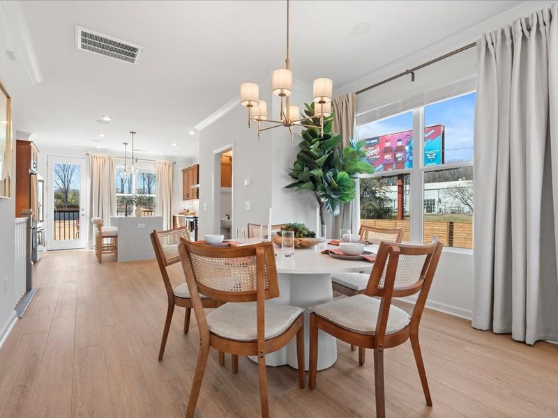 Furnished interior view inside a new home in Southmont, Charlotte (Image 4). Furnished interior view inside a new home in Southmont, Charlotte (Image 4).