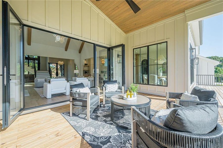 Exterior details and patio area of a home in , Canton (Image 4).