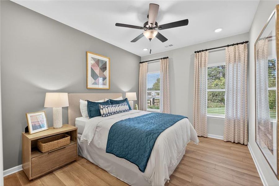Furnished interior view inside a new home in Allen Manor, Hoschton (Image 28).