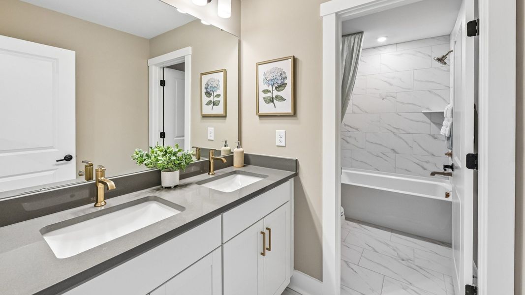 The Jordan Plan by DRB Homes in Farms at Bellingham, Mooresville, NC - Bathroom The Jordan Plan by DRB Homes in Farms at Bellingham, Mooresville, NC - Bathroom