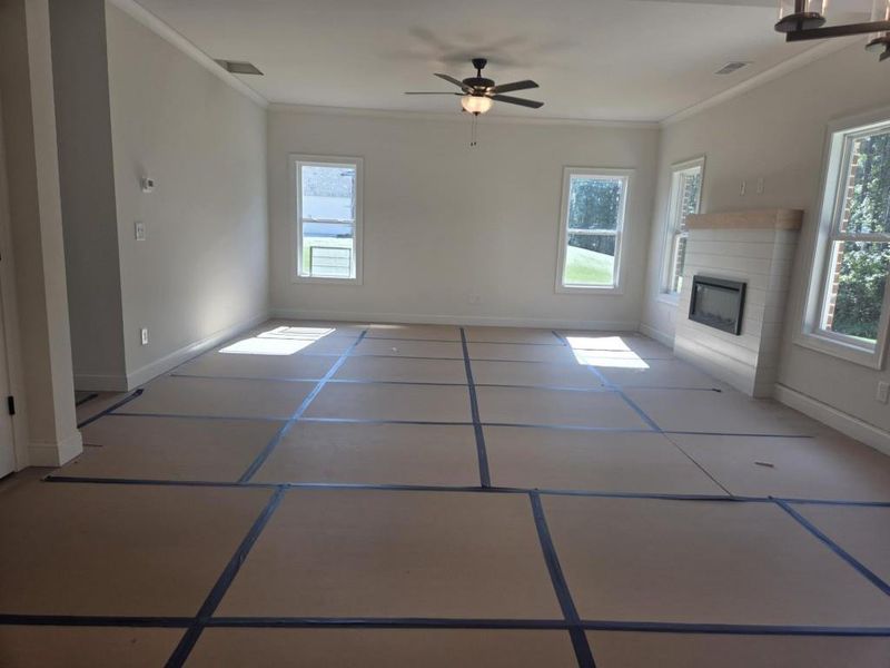 In-progress construction of a new home in , Ellenwood, GA (Image 9).
