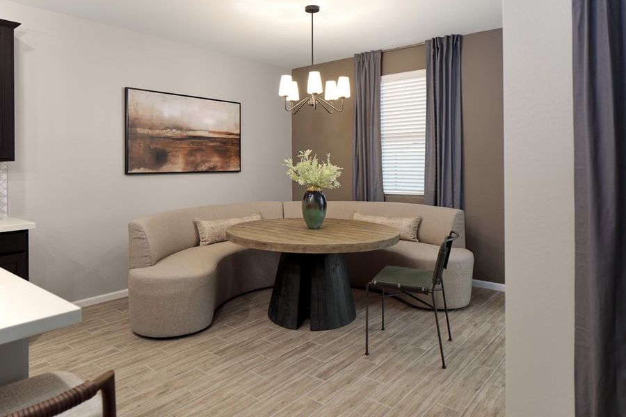 Dining nook - Sanctuary at Stonebridge Model Home. Finishes and options may vary by community