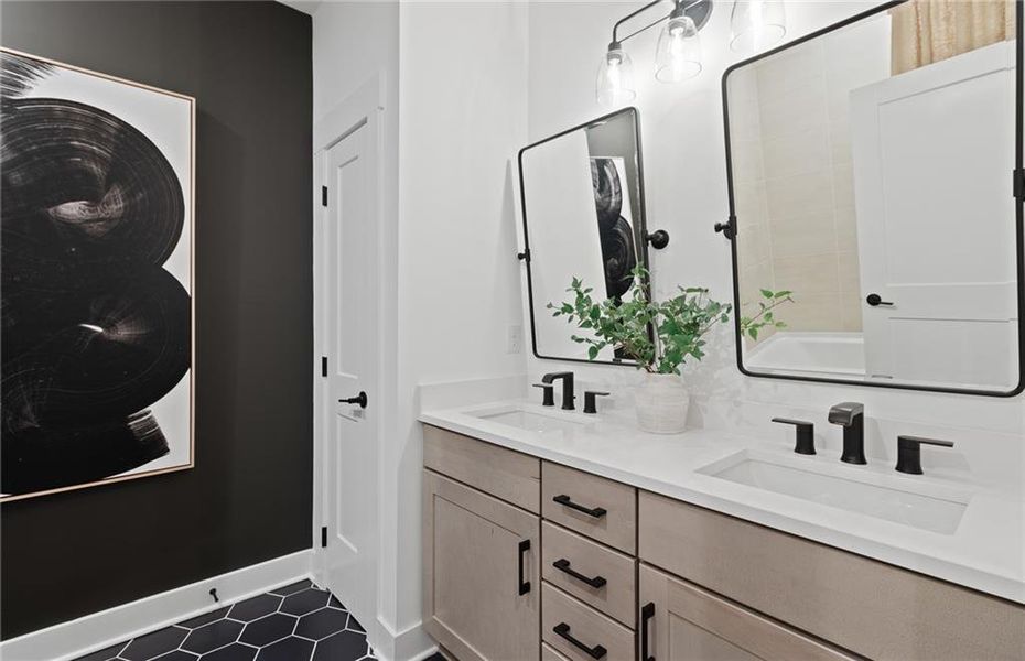 Furnished interior view inside a new home in Silverwood, Cumming (Image 24).