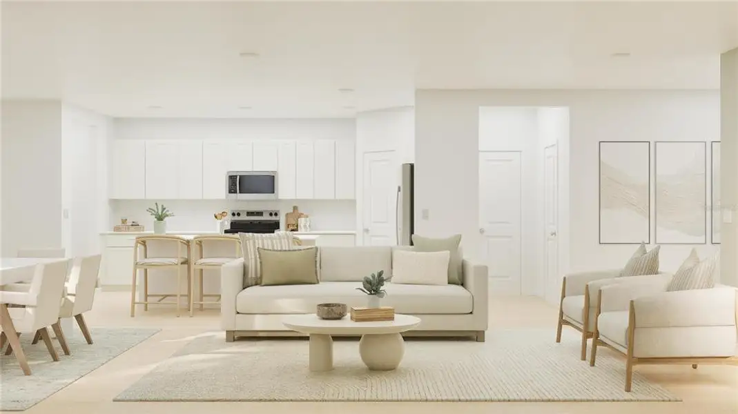 Furnished interior view inside a new home in , St. Cloud (Image 12).