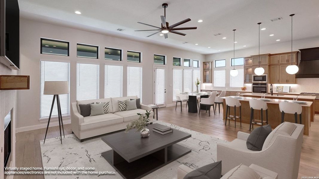 Furnished interior view inside a new home in Megan's Landing, Castroville (Image 13).